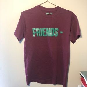 Men’s maroon & Green VLONE T-shirt